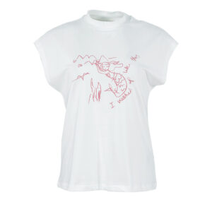 262908_WHT-00 Mermada Άσπρο T-Shirt Με Σχέδιο Ted Baker