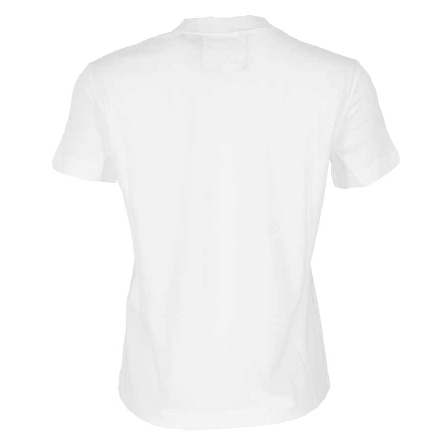 73HAHG02-CJ00G_G03-01 Άσπρο T-Shirt Με Χρυσή Στάμπα Versace Jeans Couture