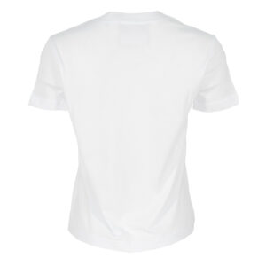 73HAHT01-CJ00T_S03-01 Άσπρο T-Shirt Με Ασημί Logo Versace Jeans Couture