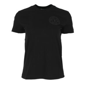 73HAHT10-CJ00T_899-00 Μαύρο T-Shirt Με Έμβλημα Versace Jeans Couture