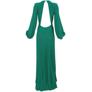 AB26027E2_P26-01 Πράσινο Αμπιγιέ Φόρεμα Με Πετράδια Elisabetta Franchi