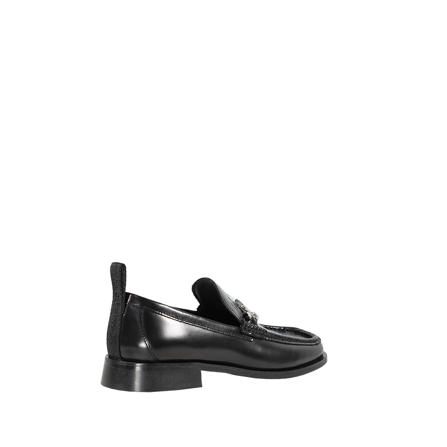 KL41335_000-02 Mokassino II Μαύρα Παπούτσια Με Μονόγραμμα Karl Lagerfeld