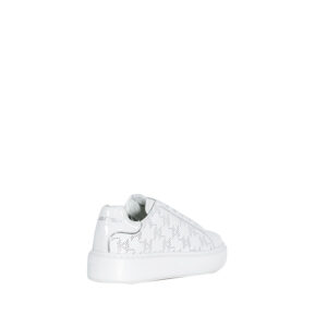 KL62224_011-02 Maxi Kup Άσπρα Sneakers Με Μονόγραμμα Karl Lagerfeld