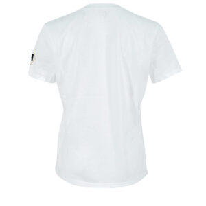 MA02126E2_270-01 Άσπρο T-Shirt Με Βελουτέ Μονόγραμμα Elisabetta Franchi