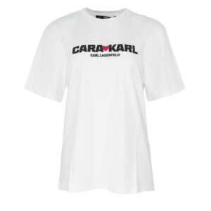 226W1760_100-00 KLxCD Άσπρο T-Shirt Karl Lagerfeld