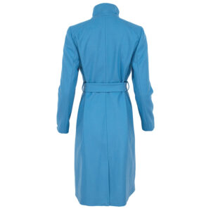 249306_BLU-01 Rose Μακρύ Γαλάζιο Παλτό ted baker
