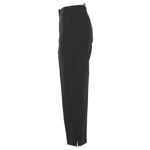 100_BLK-02 Μαύρο Ψηλόμεσο Παντελόνι Με Τσακίσεις pirouette