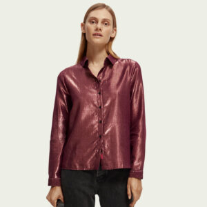 168822_5115-mdl Κόκκινο Στραφταλιζέ Πουκάμισο scotch and soda