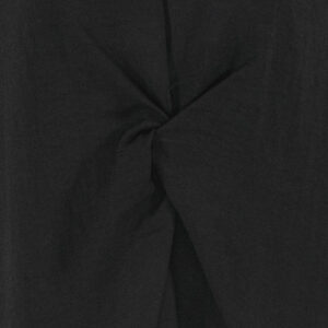 520022_BLK-02 Μαύρο Φόρεμα Καφτάνι Με Κόμπο Pirouette