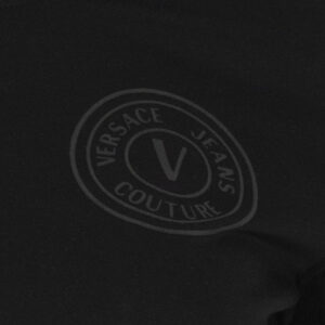 73HAHT10-CJ00T_899-00 Μαύρο T-Shirt Με Έμβλημα Versace Jeans Couture