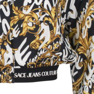 73HAL200-NS163_G89-00 Κοντό Μαύρο Πουκάμισο Με Logo ersace Jeans Couture