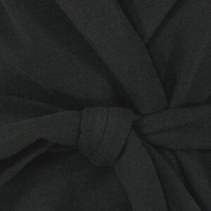 CFC0110257003_BLK-02 Μαύρο Κρουαζέ Παλτό Με Ζώνη rinascimento