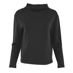 X22-245_BLK-00 Μαύρη Μπλούζα Με Φαρδύ Λαιμό didone