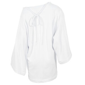 2206077_WHT-01 Άσπρο Φόρεμα Με Στρας Και Σχέδιο c-throu