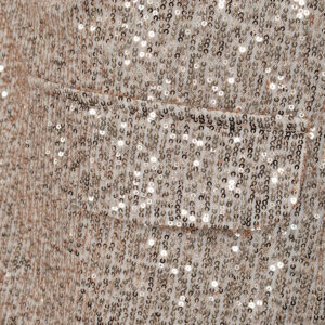 2237001_BEJ-02 Χρυσό Oversize Σακάκι Παγιέτα c-throu