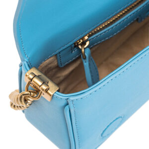 100068A0F1_E42Q-03 Love Click Mini Baguette Μπλε Τσάντα pinko