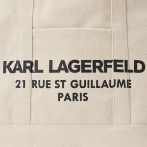 230W3018_106-02 Rue St-Guillaume Μεγάλη Λευκή Τσάντα karl lagerfeld