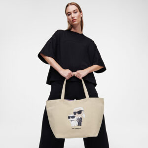 230W3179_106-mdl K/Ikonik 2.0 Karl & Choupette Λευκή Τσάντα karl lagerfeld