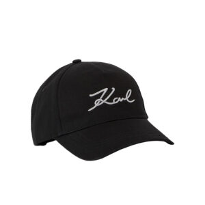 230W3410_999-00 K/Signature Glitter Μαύρο Καπέλο karl lagerfeld