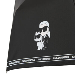 230W3884_999-03 K/Ikonik 2.0 Μαύρη Ομπρέλα karl lagerfeld