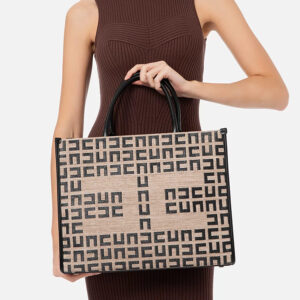 BS25A31E2_468-mdl Μπεζ Raffia Τσάντα Shopper elisabetta franchi