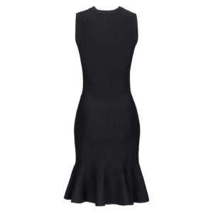 100428A0LF_Z99-01 Polonio Μαύρο Φόρεμα Με Αλυσίδα pinko