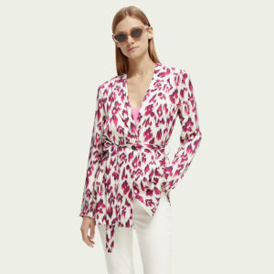 172732_6018-mdl Σακάκι Με Φουξ Animal Print maison scotch and soda