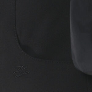 230W1405_999-02 Μαύρο Crop Σακάκι Με Puff Μανίκια karl lagerfeld