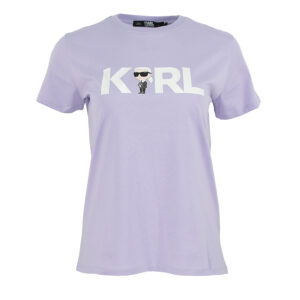 230W1706_066-00 Ikonik 2.0 Karl Logo Λιλά T-Shirt karl lagerfeld