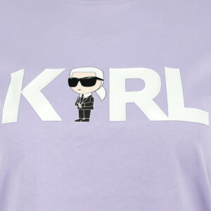 230W1706_066-02 Ikonik 2.0 Karl Logo Λιλά T-Shirt karl lagerfeld