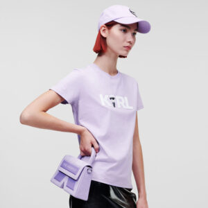 230W1706_066-mdl Ikonik 2.0 Karl Logo Λιλά T-Shirt karl lagerfeld