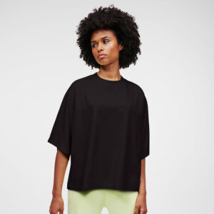 230W1720_999-mdl Ikonik 2.0 Μαύρο Boxy T-Shirt karl lagerfeld