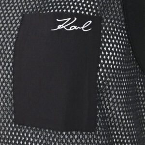 230W2209_999-02 K/Beachwear Μαύρο Διχτυωτό Φόρεμα karl lagerfeld