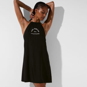 230W2225_999-mdl K/Beachwear Μαύρο Φόρεμα Rue St-Guillaume karl lagerfeld