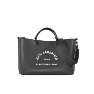 230W3193_999-00 RSG Satchel Μαύρη Δερμάτινη Τσάντα karl lagerfeld