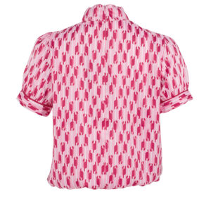 711125312003-01 Child Ροζ Εμπριμέ Μπλούζα Με Φουλάρι iblues
