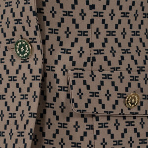 GI04431E2_468-02 Καφέ Σακάκι Με Logo elisabetta franchi