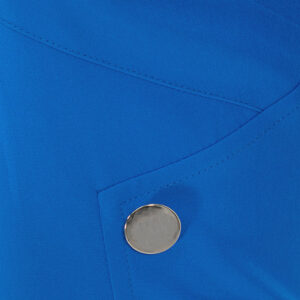 076.50.01.008_BLU-02 Μπλε Φόρεμα Pencil Με Κουμπιά forel