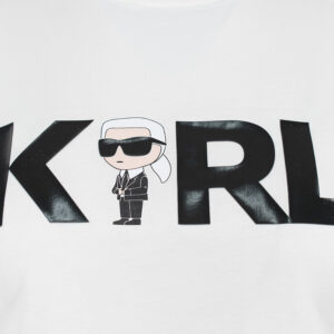 230W1706_100-02 Ikonik 2.0 Karl Logo Άσπρο T-Shirt karl lagerfeld
