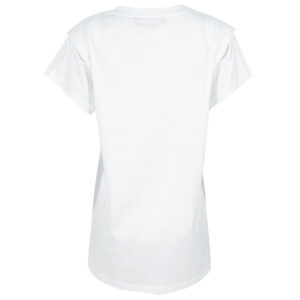 231W1704_100-01 Άσπρο Χαλαρό T-Shirt Με V karl lagerfeld
