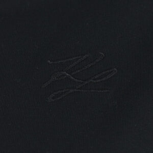 231W1704_999-02 Μαύρο Χαλαρό T-Shirt Με V karl lagerfeld