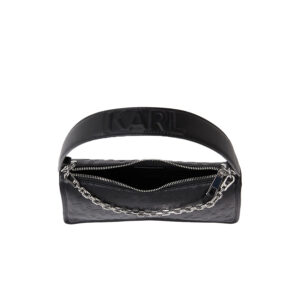 231W3020_999-02 K/Seven Element Μαύρη Τσάντα Με Μονόγραμμα karl lagerfeld