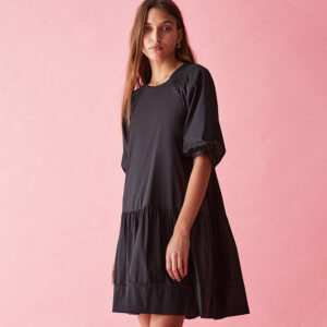 722106322008-mdl Balta Μαύρο Oversize Φόρεμα iblues