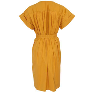 722130322002-01 Currier Πορτοκαλί Φόρεμα Με Ζώνη iblues