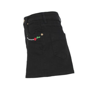 74HAD516-CDW00_909-02 Μαύρο Τζιν Σορτσάκι Με Logo versace jeans couture