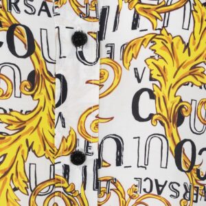 74HAL211-NS219_G03-02 Άσπρο Πουκάμισο Με Logo versace jeans couture