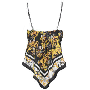 74HAM2A5-NS238_G89-01 Μαύρο Τοπ Με Baroque Σχέδιο versace jeans couture