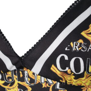 74HAM2A5-NS238_G89-02 Μαύρο Τοπ Με Baroque Σχέδιο versace jeans couture