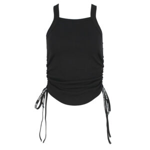 74HAM605-J0004_899-00 Μαύρο Τοπ Με Σούρες versace jeans couture