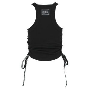 74HAM605-J0004_899-01 Μαύρο Τοπ Με Σούρες versace jeans couture